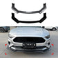 For Ford Mustang MK6.5 Gloss Black Front Splitter Body Kit Wing 2018-23