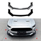 For Ford Mustang MK6.5 Gloss Black Front Splitter Body Kit Wing 2018-23
