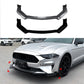 For Ford Mustang MK6.5 Gloss Black Front Splitter Body Kit Wing 2018-23