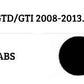 VW Golf MK6 GTD Fog Lamp Covers Front Bumper 2008-2013 Gloss Black