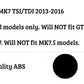 VW Golf MK7 TSI TDI Rear Shark Fin Diffuser 2013-2016 Gloss Black