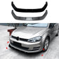 For VW Golf MK7 R GTD GTI TSI TDI Gloss Black Front Splitter Lip Kit 2013-16
