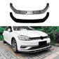 For VW Golf MK7.5 R GTD GTI TSI TDI Gloss Black Front Splitter Kit 16-20