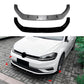 For VW Golf MK7.5 R GTD GTI TSI TDI Gloss Black Front Splitter Kit 16-20