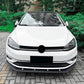 For VW Golf MK7.5 R GTD GTI TSI TDI Gloss Black Front Splitter Kit 16-20