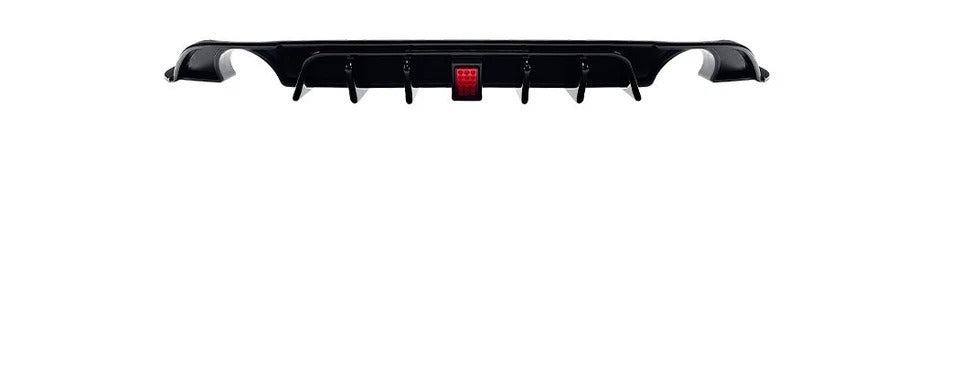 For VW Golf GTI GTD TSI TDI MK7.5 TCR Style Rear Diffuser Kit W/LED