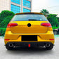 For VW Golf GTI GTD TSI TDI MK7.5 TCR Style Rear Diffuser Kit W/LED