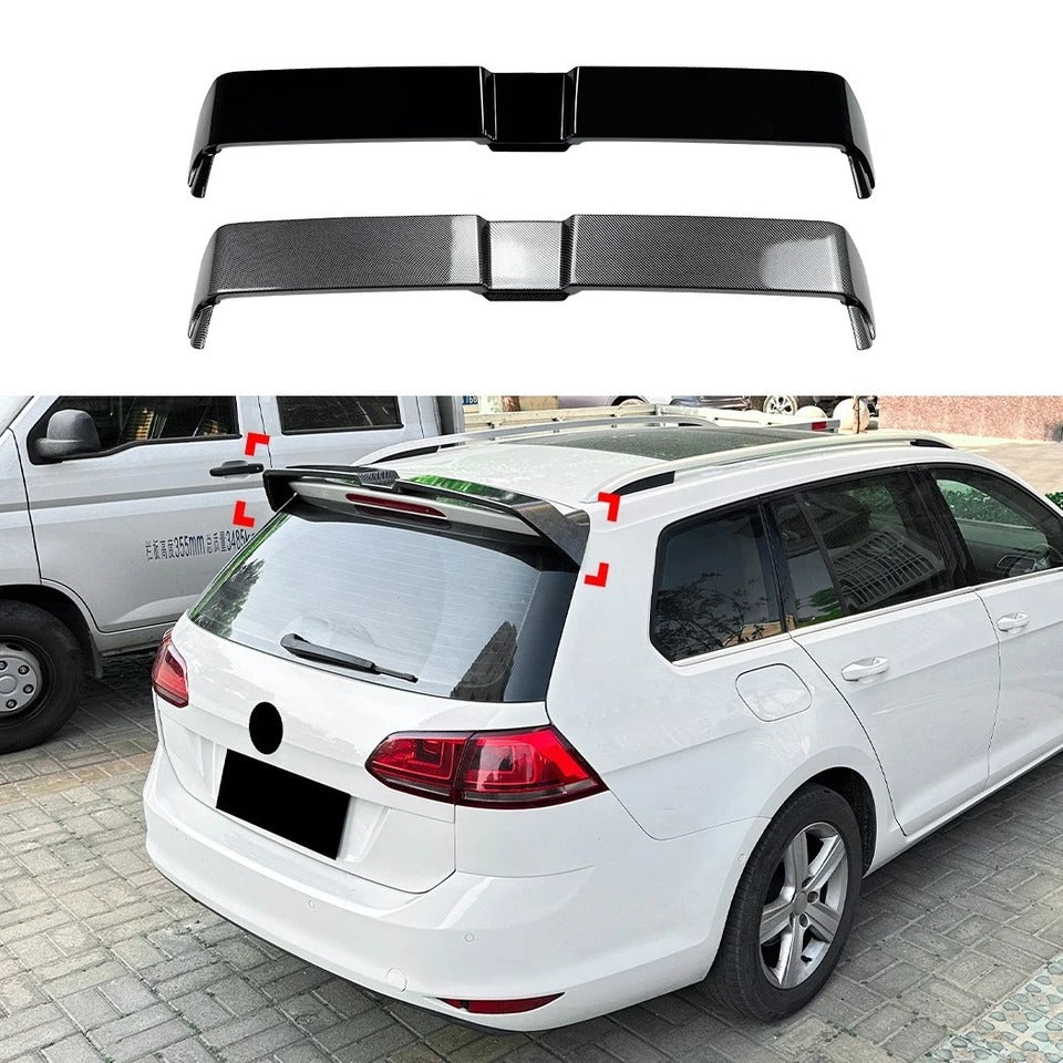 For VW Golf MK7/7.5 ESTATE R GTD GTI OT Style Gloss Black Rear Roof Spoiler