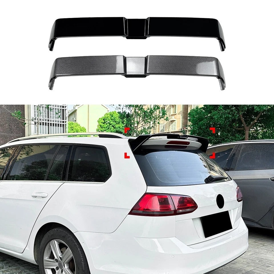 For VW Golf MK7/7.5 ESTATE R GTD GTI OT Style Gloss Black Rear Roof Spoiler