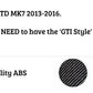 VW Golf GTI MK7 Rear Valance Diffuser 2013-2016 Carbon Fibre Pattern