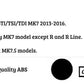 VW Golf MK7 GTI GTD TSI TDI TCR Style Rear Valance Diffuser Spoiler