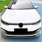 For VW Golf MK8 GTI GTD R Line Gloss Black Front Splitter Body Kit 2020+