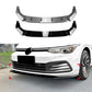 For VW Golf MK8 GTI GTD R Line Gloss Black Front Splitter Body Kit 2020+