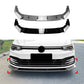 For VW Golf MK8 GTI GTD R Line Gloss Black Front Splitter Body Kit 2020+