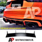 Audi RS3 Saloon 8V Rear Blade Style Diffuser 2017-2020 Gloss Black