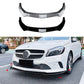 For Mercedes A Class W176 NON AMG Line Gloss Black Front Splitter Lip Facelift 16-18