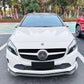 For Mercedes A Class W176 NON AMG Line Gloss Black Front Splitter Lip Facelift 16-18