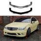 For Mercedes C63 AMG W204 Prefacelift Gloss Black Front Splitter 2007-10