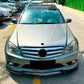 For Mercedes C Class W204 AMG Line Gloss Black Front Splitter Spoiler Lip 2007-2010