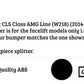 Mercedes CLS W218 FACELIFT AMG Line Gloss Black Front Splitter 14-17