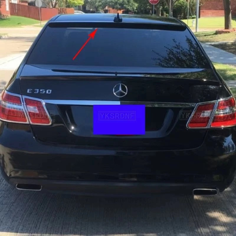 For Mercedes E Class W212 Gloss Black Rear Roof Spoiler Window Lip Wing Body Kit