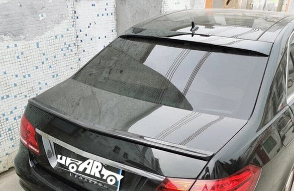 For Mercedes E Class W212 Gloss Black Rear Roof Spoiler Window Lip Wing Body Kit