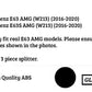 For Mercedes E63 AMG W213 Prefacelift Gloss Black Front Splitter 2016-20