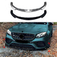 For Mercedes E63 AMG W213 Prefacelift Gloss Black Front Splitter 2016-20