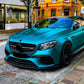 For Mercedes E63 AMG W213 Prefacelift Gloss Black Front Splitter 2016-20