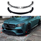For Mercedes E63 AMG W213 Prefacelift Gloss Black Front Splitter 2016-20