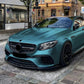For Mercedes E63 AMG W213 Prefacelift Gloss Black Front Splitter 2016-20