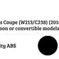 Mercedes E Class Coupe C238 W213 Gloss Black Rear Boot Spoiler 16-23