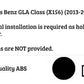 Mercedes GLA Class X156 AMG Style Gloss Black Rear Roof Spoiler 13-20