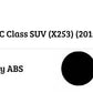 Mercedes GLC Class Car Rear Roof Spoiler 2015-2024 Gloss Black