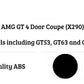 Mercedes AMG GT53 GT63S Car Rear Spoiler 2020-2024 Gloss Black
