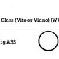 For Mercedes V Class Vito Viano W447 MK3 Unpainted Rear Roof Spoiler Wing 14-22