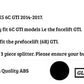 For VW Polo MK5 6C GTI Gloss Black Front Splitter Body Kit 2015-2018