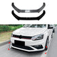 For VW Polo MK5 6C GTI Gloss Black Front Splitter Body Kit 2015-2018