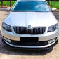 Skoda Octavia Gloss Black Front Splitter Spoiler Lip Wing Body Kit 2014-2018