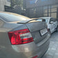 Skoda Octavia Gloss Black Rear VRS Style Boot Spoiler Lip Wing Body Kit 2014-18