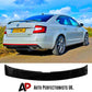 Skoda Octavia Gloss Black Rear VRS Style Boot Spoiler Lip Wing Body Kit 2014-18