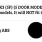 SEAT Leon MK3 Car Rear Roof Spoiler Wing 2012-2020 Gloss Black