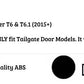 VW Transporter T6 Car Rear Roof Spoiler 2015-2024 Tailgate Gloss Black