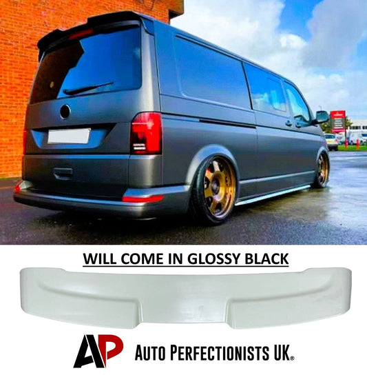 For VW Transporter T6 Gloss Black Rear Tailgate Type Roof Spoiler Wing Lip Body Kit