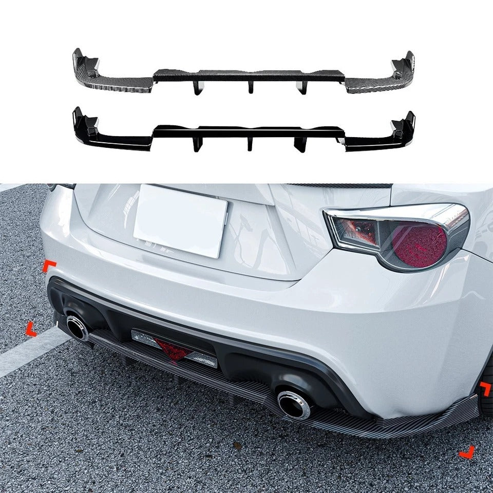 For Toyota GT86 Gloss Black Rear Diffuser Lip Body Kit