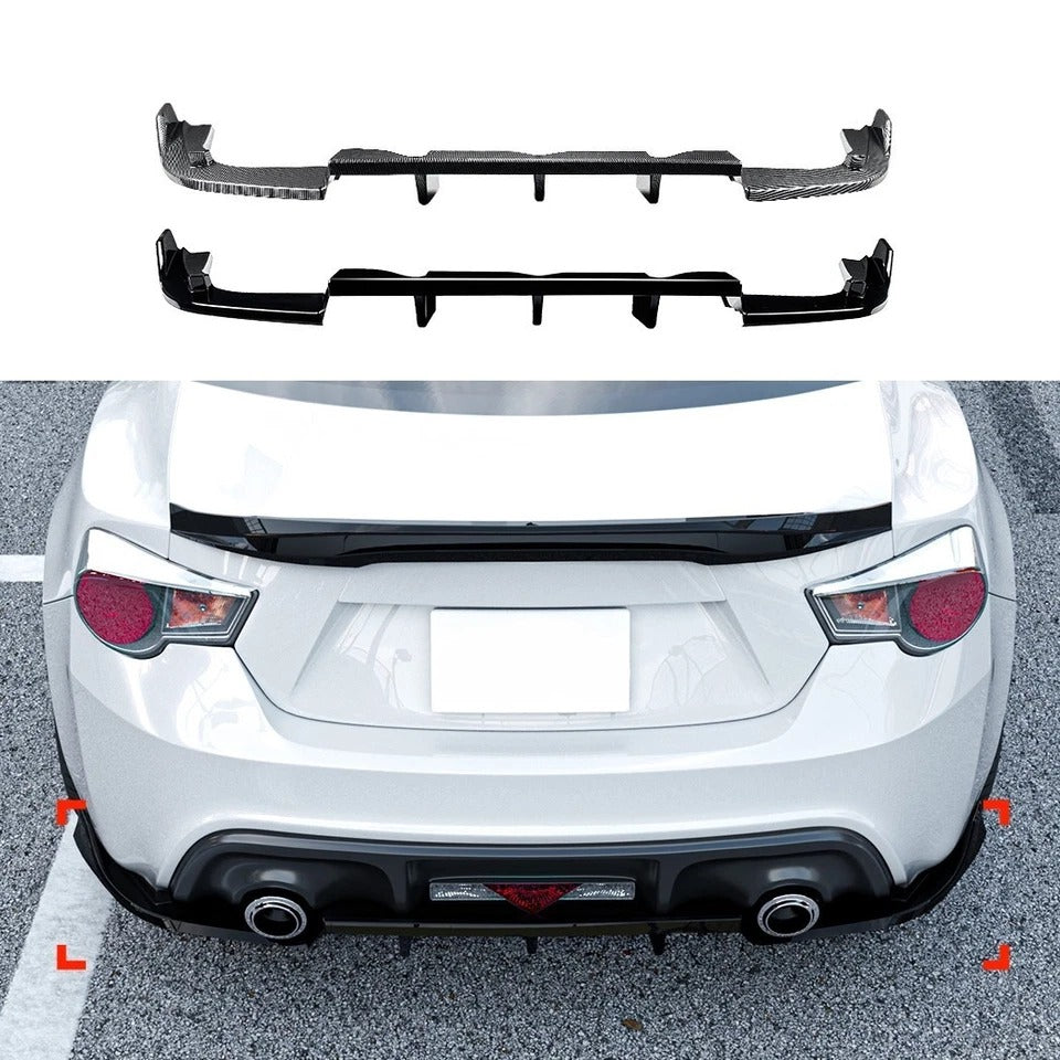 For Toyota GT86 Gloss Black Rear Diffuser Lip Body Kit