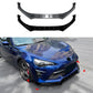 For Toyota GT86 Facelift Gloss Black Front Splitter Body Kit Aero 17-20
