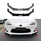 For Toyota GT86 Prefacelift Gloss Black Front Splitter Body Kit 12-16