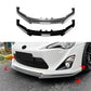 For Toyota GT86 Prefacelift Gloss Black Front Splitter Body Kit 12-16