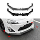 For Toyota GT86 Prefacelift Gloss Black Front Splitter Body Kit 12-16